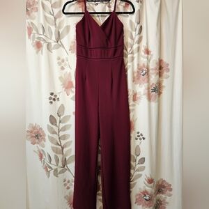 Trixxi Deep Red Jumpsuit